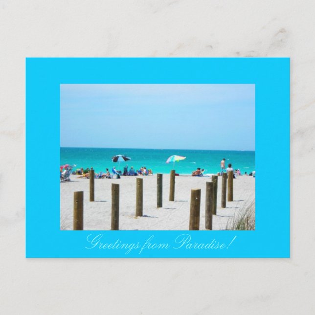 En dag i Paradise Vykort (Framsida)