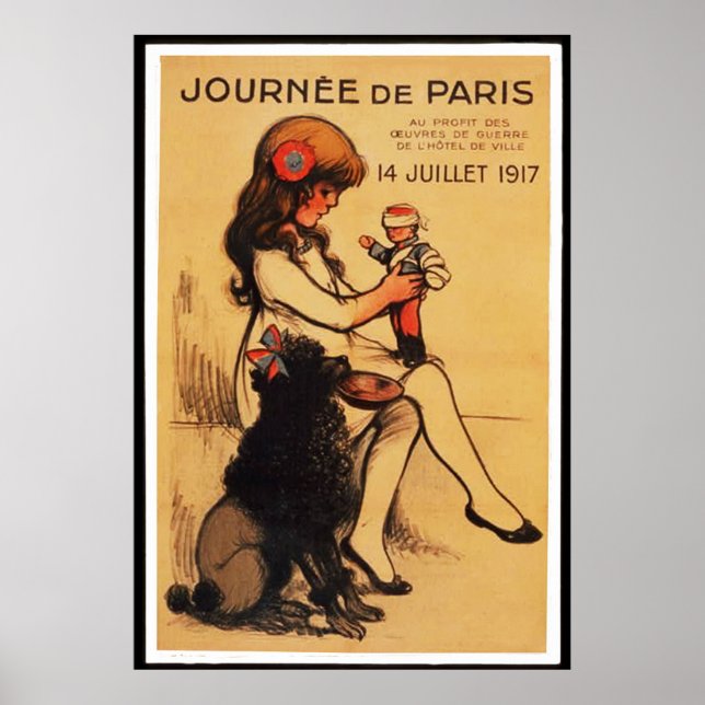 En dag i Paris (i 23 storlekar) Poster (Framsidan)