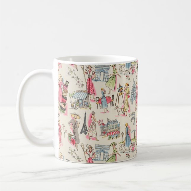 En dag i Paris Kaffemugg (Vänster)