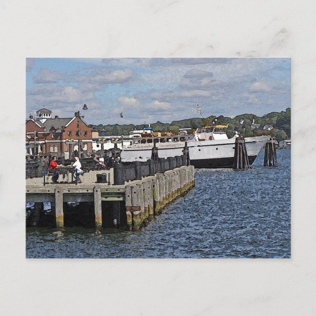 En dag i piren vykort (Framsida)