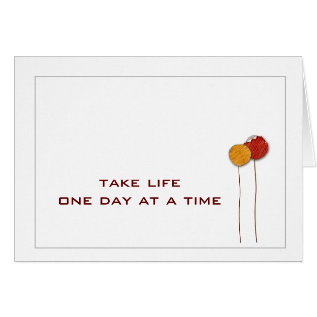 En dag i sänder hälsningskort (Framsidan Horizontal)