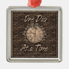 En dag i sänder julgransprydnad metall