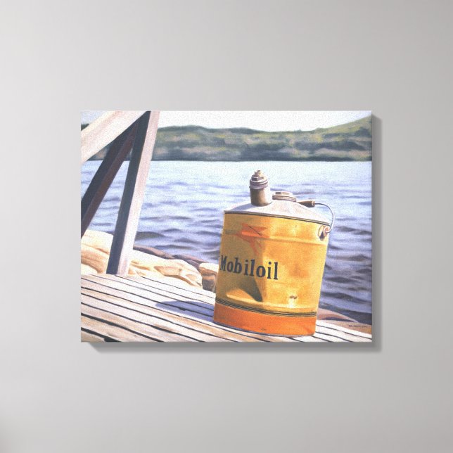 En dag i Sjö 1996 Canvastryck (Framsida)