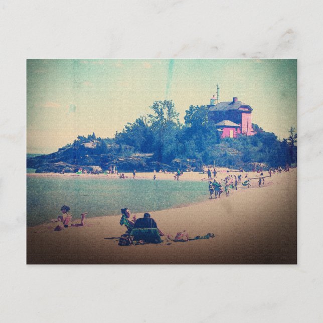 En dag i stranden vykort (Framsida)