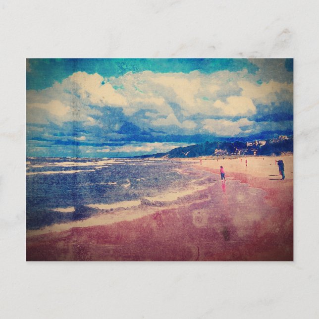 En dag i stranden vykort (Framsida)