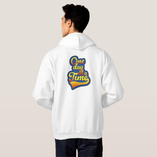 En dag i taget hoodie (Hel baksida)