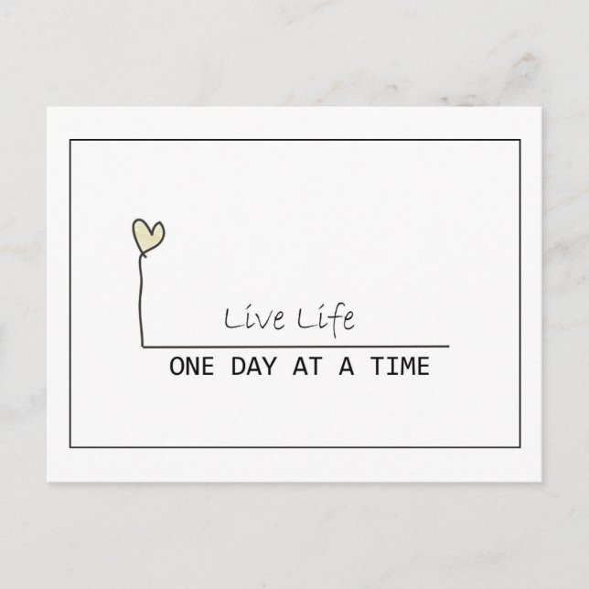 en dag i taget vykort (Framsida)