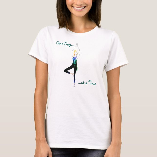 En dag i taget Yoga Shirt T-shirt (Framsida)