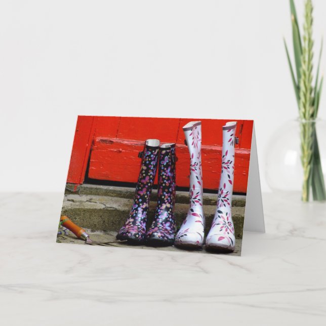 En dag i trädgården kort (Framsida)