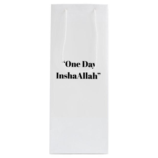 En dag InshaAllah - Minimalist Islamic Tote Bag (Framsidan)