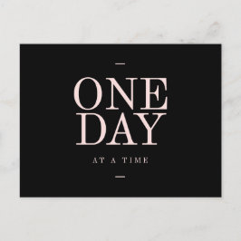 En dag - inspirerande citattecken - Svarta Rosor - Vykort