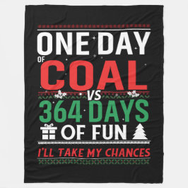 En dag kol mot 364 dagar Roligt Fleecefilt