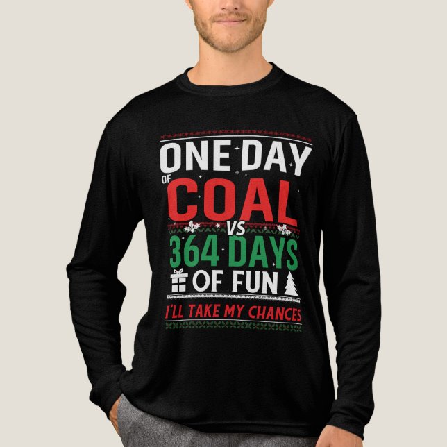 En dag kol mot 364 dagar Roligt T Shirt (Framsida)