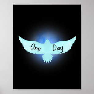 En dag kommer det att finnas en fredsduva som flyg poster