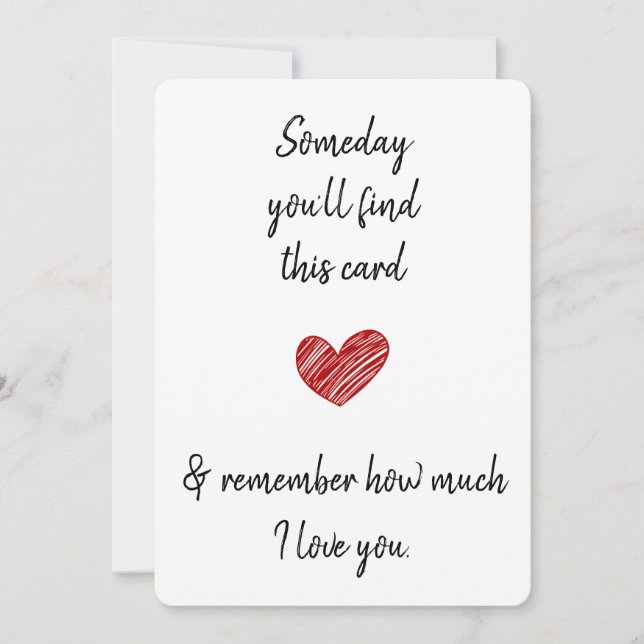 En dag kommer du att hitta denna make och hustru p julkort (Framsida)