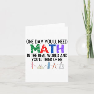 En Dag Kommer Du Behöva Matematik I Verkligheten O Kort