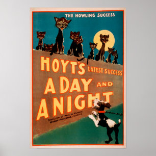 "En dag och en natt" Katter och Hundar Musical Poster
