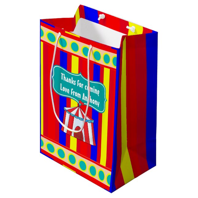 En dag på cirkus barnkalas Personlig (Framsidan Vinklad)