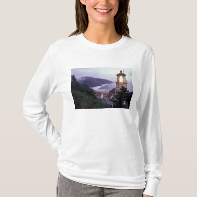 En dag på Oregon kusten vid Heceta Tee Shirt (Framsida)