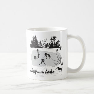 En dag på Sjö Hockey Pond Hockey Kaffemugg