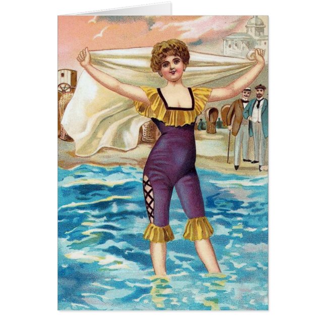 En dag på stranden 002 hälsningskort (Framsidan)