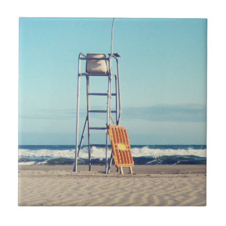 En dag på stranden! kakelplatta