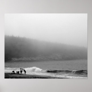 En dag på stranden - Maine Poster