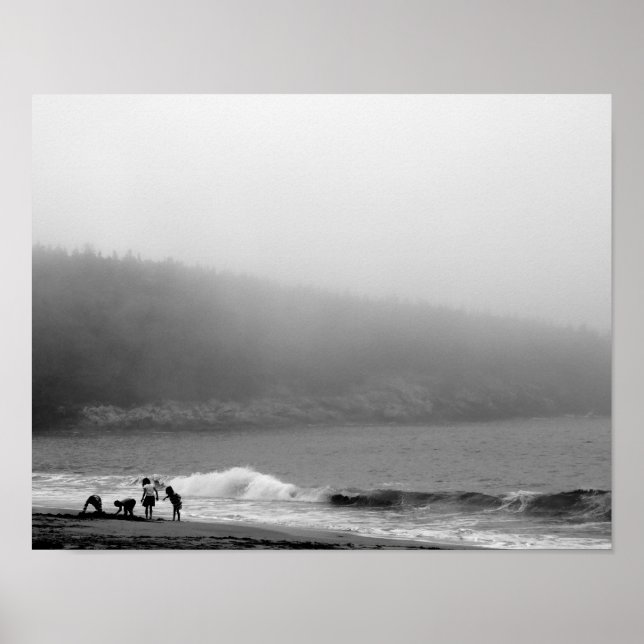 En dag på stranden - Maine Poster (Framsidan)