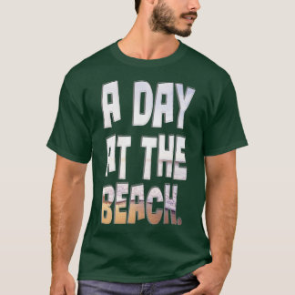 En dag på stranden t shirt