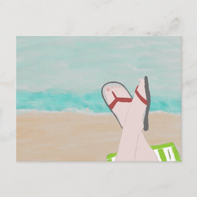 En dag på visitkortet vykort (Framsida)