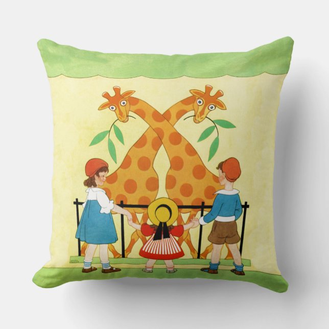 En dag på zooen kudde (Framsida)