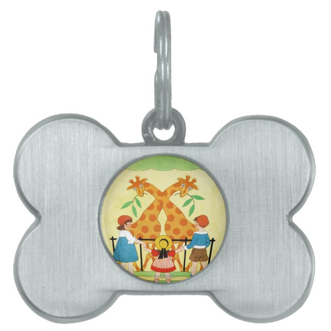 En dag på zooen namnbricka husdjur (Framsidan)