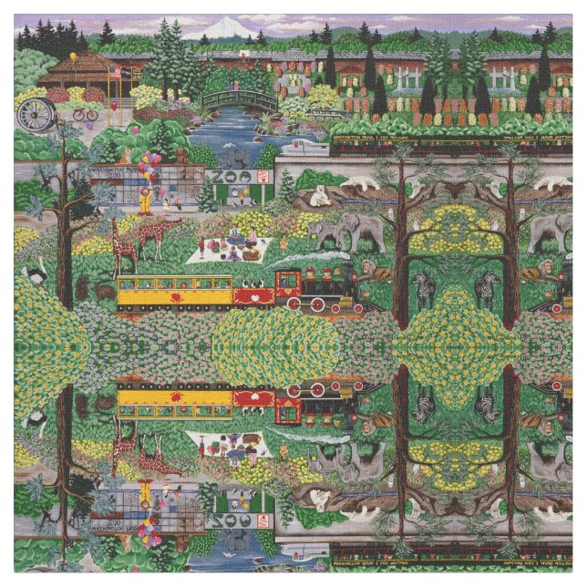 En dag på zooen tyg (Närbild)