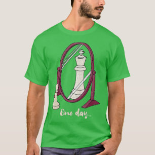 En dag roligt Chess Pawn till en Kung Player-strat T Shirt