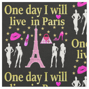 EN DAG SKA JAG LEVA I PARIS FABRIC TYG
