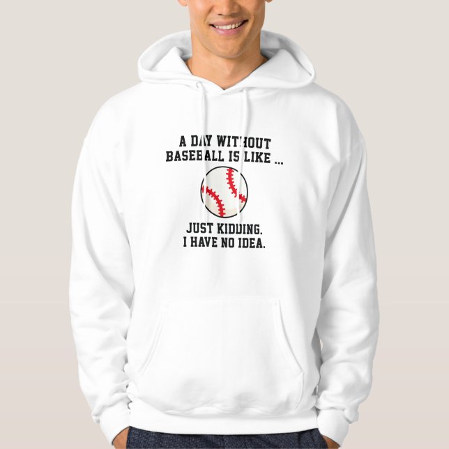 En Dag Utan Baseboll Hoodie (Framsida)