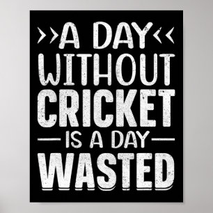En Dag Utan Cricket Rolig Cricket Spelare Cricket Poster