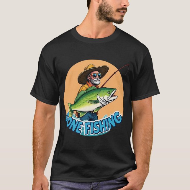En Dag Utan Fiskespö Är Som - C T Shirt (Framsida)