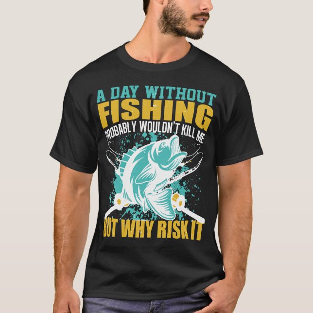 En dag utan fiskesynpunkt t shirt (Framsida)