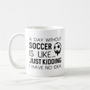 En dag utan fotboll kaffemugg