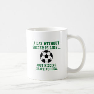 En dag utan fotboll kaffemugg