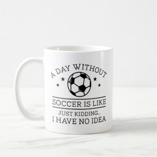 En dag utan fotboll kaffemugg