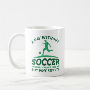 En dag utan fotboll kaffemugg