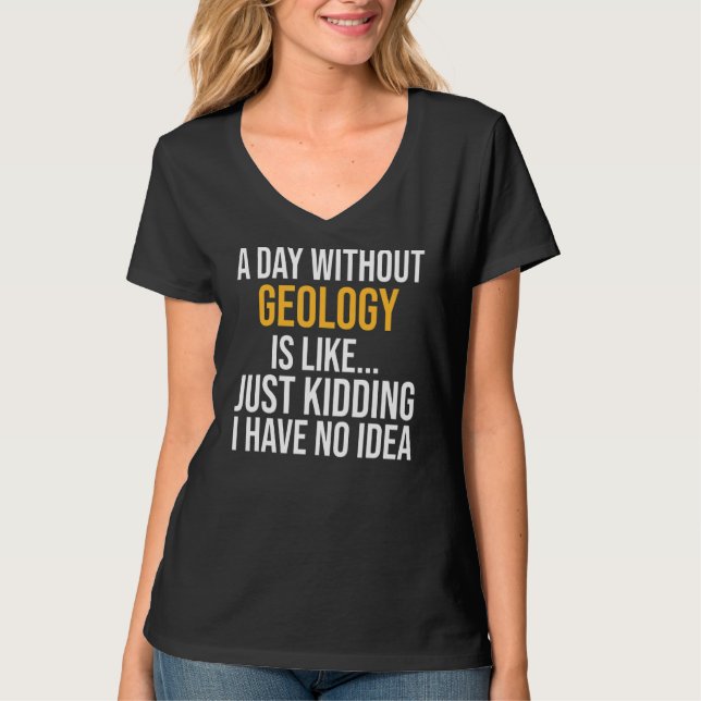 En dag utan geologi är som t shirt (Framsida)