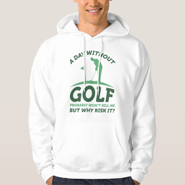 En dag utan Golf Hoodie (Framsida)