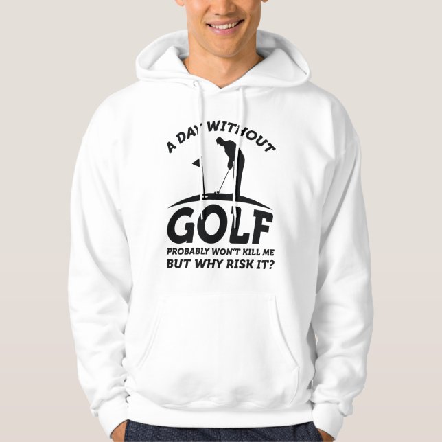 En dag utan Golf Hoodie (Framsida)