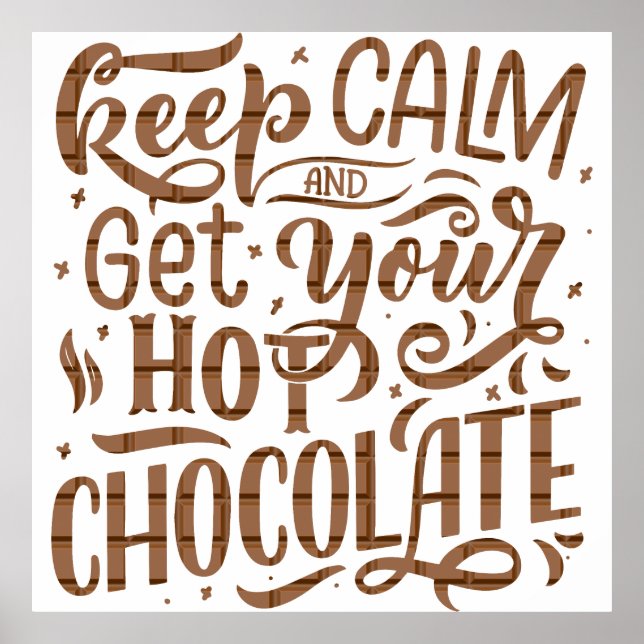 En dag utan hett choklad är som att bara skämta. poster (Framsidan)