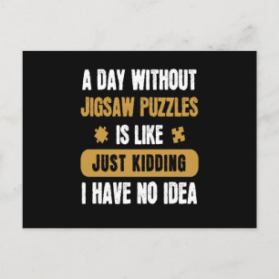 En dag utan Jigszawa Puzzles Hobbyspel Vykort