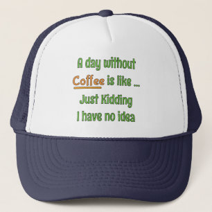 En dag utan kaffe T-shirt Keps