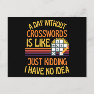 En dag utan korssvärd, vackra Crosswords Älskare Vykort